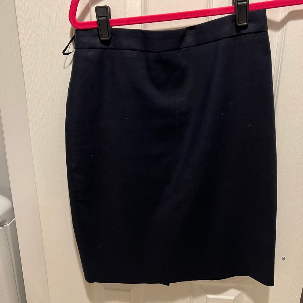 Jcrew pencil skirt. Color navy. Size 0